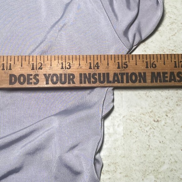 Stradivarius Womens Long Sleeve Open Back Top Light Gray Size L Holiday Party - Picture 4 of 7